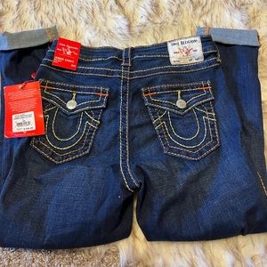 Brand New True Religion Mid Rise Capri W29